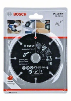       Bosch Carbide Multi Wheel, 115  2608623012 (2.608.623.012)